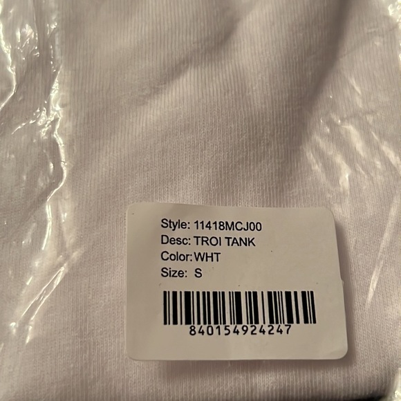 NWT N:PHILANTHROPY Troi Tank Cut-Out. White. 100% cotton. Small. - Picture 5 of 7